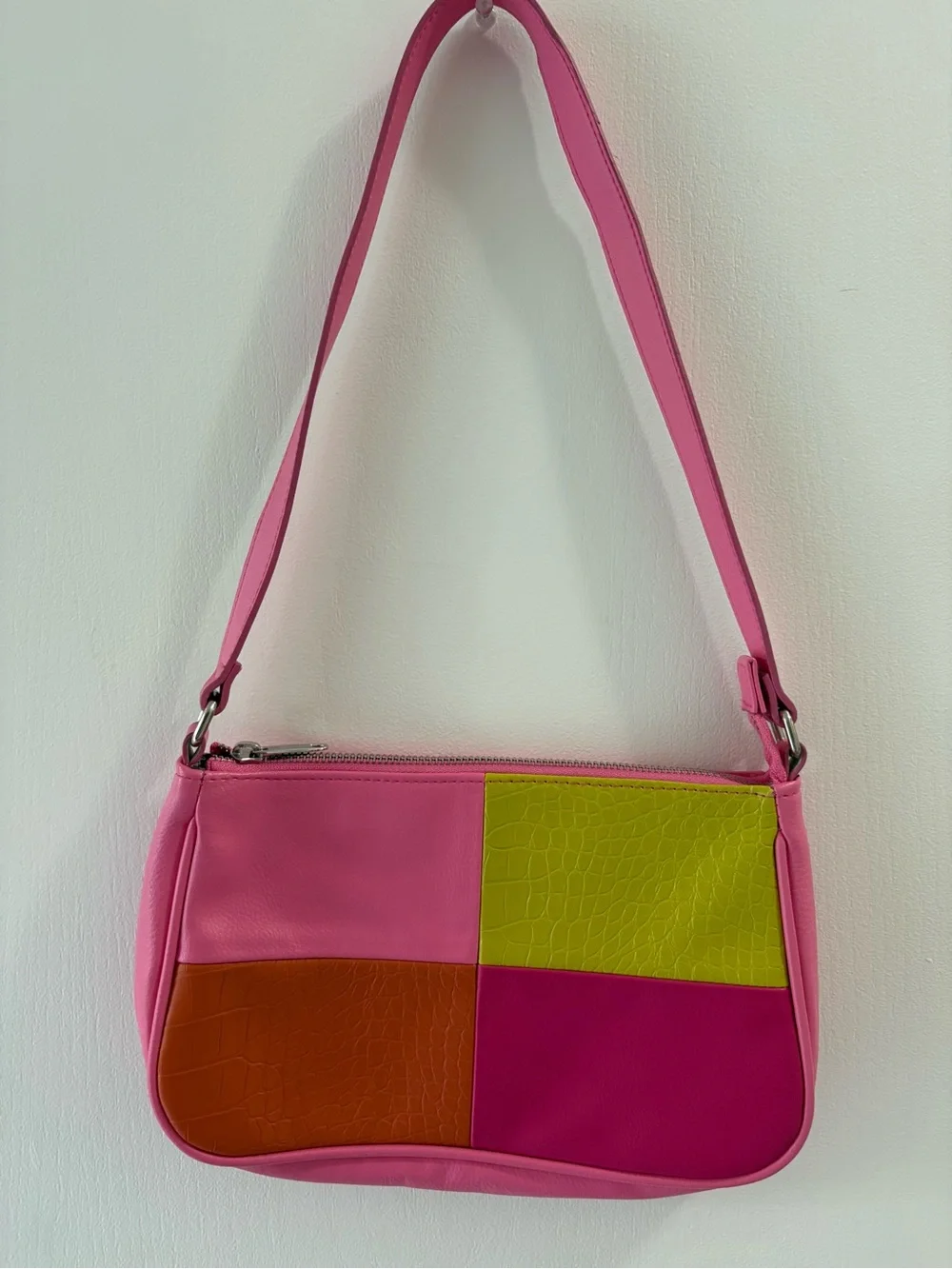 Wild Fable Colorblock Pink, Yellow & Orange Women’s Purse Fun For Summer